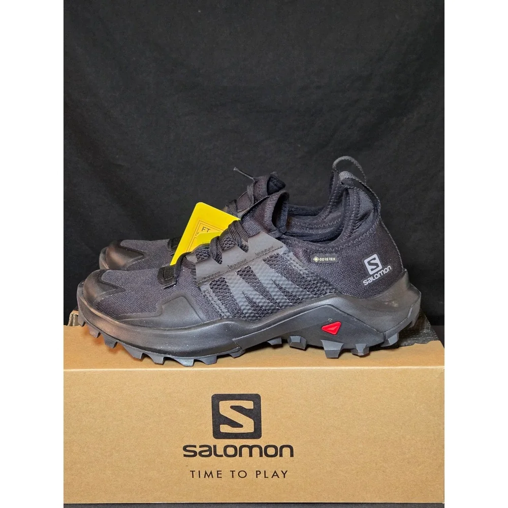 Salomon‎ Madcross GTX W Womens Trail Running Shoes Black Gore-Tex 414447 Size 7